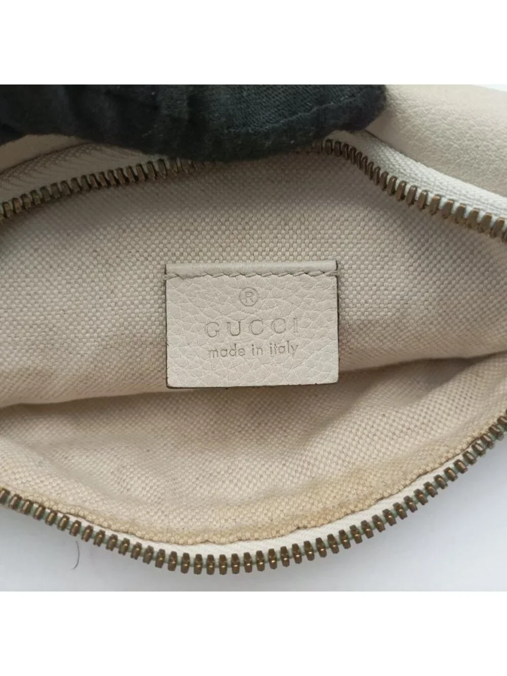 Gucci Print White Leather Handbag